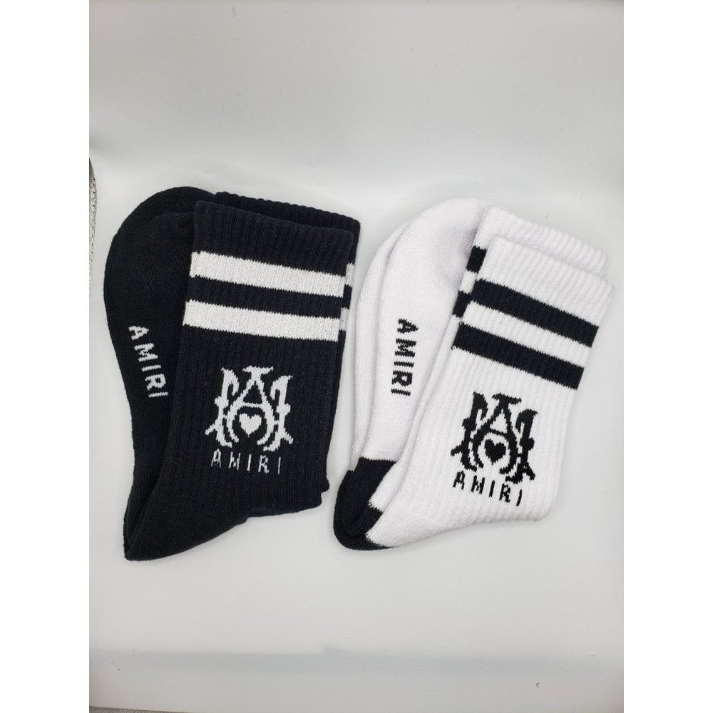 Luxury Fashion Socks- black
